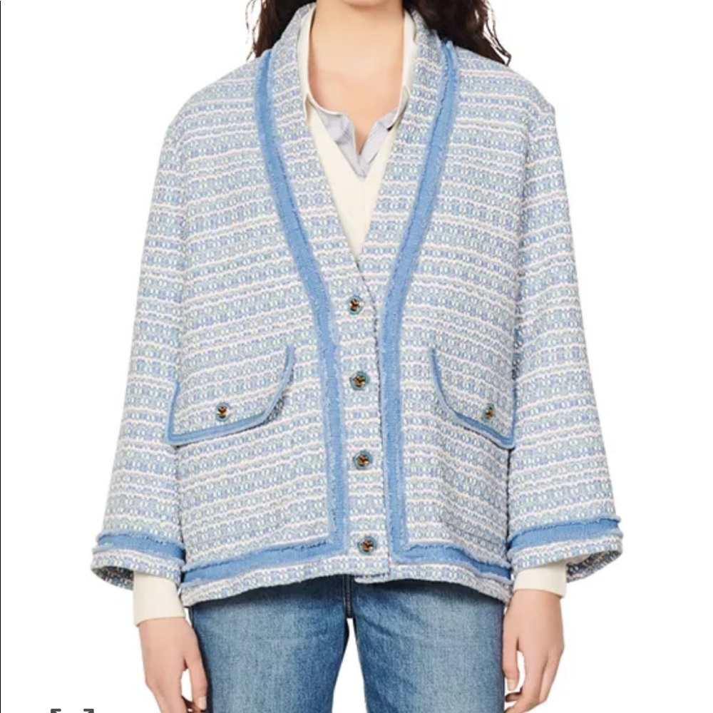 Sandro Amelia Tweed Jacket